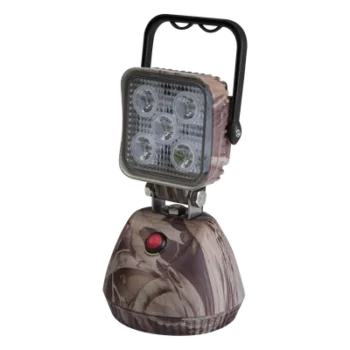 Luz de Trabajo LED Recargable / 650 Lúmenes / 3 Modos de Iluminación / Base Magnética / Autonomía 3-4 Horas