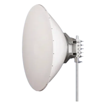 Antena direccional / Parábola profunda / 6.4 ft / 4.9-6.4 GHz / 38 dBi / Acero inoxidable / Dual polarización 90° y 45°
