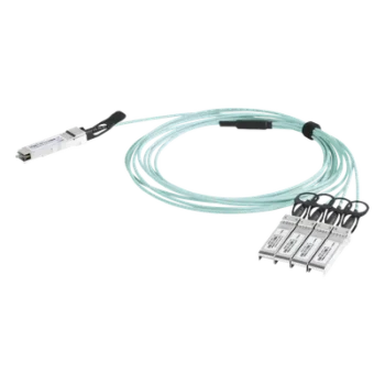 Cable AOC QSFP+ / 40 Gbps a 4x 10 Gbps / Fibra Óptica Activa / 2 m (6.6 ft) / Alta Densidad / Multi-Marca