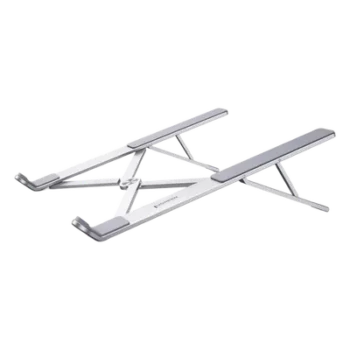 Soporte para Laptop / Ajuste de Altura 46.5-136.5 mm / Capacidad 5 kg / Compatible 11-17.3" / Diseño Plegable / Aluminio + Silicona