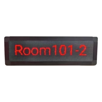 Pantalla LED de Pasillo / Doble Cara / Matriz 128×32 / Indicadores RGB / PoE / SIP / Montaje en Pared