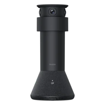 Cámara de Videoconferencia / Triple Cámara 8MP 4K / Cobertura 360° / Audio Inteligente 6+1 Micrófonos / Alcance de Voz 6 m (19.7 ft) / Diseño Cilíndrico Compacto
