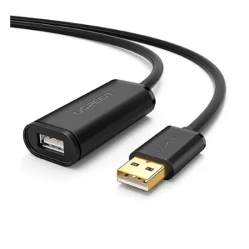 Cable de Extensión Activo USB 2.0 / 5 m (16.4 ft) / Amplificador FE1.1S / Velocidad 480 Mbps / Macho-Hembra / Triple Blindaje