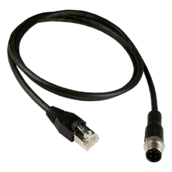 Cable Adaptador Ethernet / M12 Macho 4 Pines a RJ45 / Codificación D / 10 m (32.8 ft) / 10/100BASE-TX / Industrial