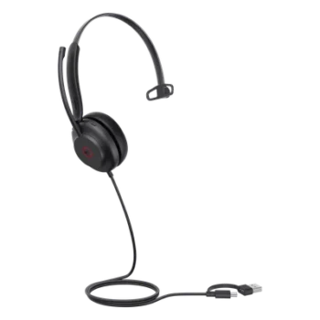 Diadema USB / Mono / Cancelación Activa de Ruido / Altavoz 35 mm / Busylight Automático / Certificación Teams