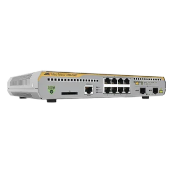 Switch Administrable Capa 3 / 8 Puertos Gigabit / 2 SFP / 20 Gbps / Sin Ventilador / 1U Rack