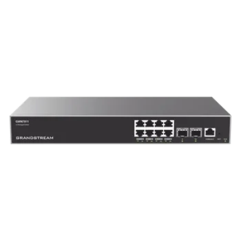 Switch Capa 3 Administrable / 8 Puertos Gigabit / 2 Puertos SFP+ 10G / 56 Gbps Capacidad de Conmutación / Administración Cloud