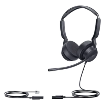 Auricular con Diadema / Alámbrico Analógico / Conexión QD a RJ9 / Audio HD 20 Hz - 20 kHz / Cancelación de Ruido / ActiveProtection