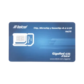 SIM de Datos M2M / 2 GB Mensuales / 1 Año de Servicio / 3G/4G / Roaming EUA y Canadá