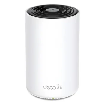 Router Inalámbrico MESH Interior / Wi-Fi 6E AX5400 Mbps / Triple Banda / 1 Puerto 2.5G WAN/LAN / 2 Puertos 1G WAN/LAN / 4 Antenas Internas / App Deco iOS/Android / HomeShield