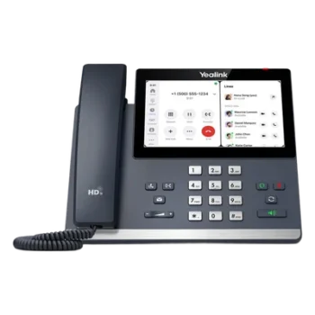 Teléfono IP Empresarial / Pantalla Táctil 7" 1024x600 / Audio HD con Cancelación de Ruido / Wi-Fi Dual Band 433 Mbps / Bluetooth 5.2 / PoE Gigabit / Android 13 Optimizado para Zoom
