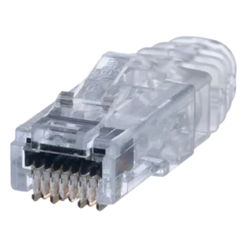 Plug RJ45 Cat6 / 3 Piezas / 23-24 AWG / 50μ Oro / 2500 Ciclos / 100 Piezas