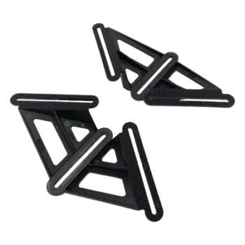 Bracket de Montaje / Bastidor en X / 4 Puntos de Fijación / Compatible 90% Cajas de Empalme / Plástico UV / 2 Piezas