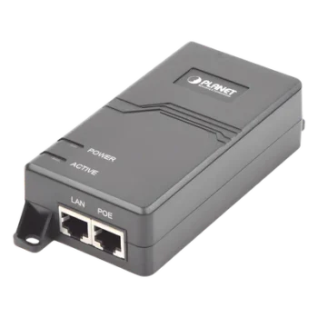 Inyector PoE / IEEE 802.3at/af / Gigabit / 30 W / 50-54 VDC / 100-240 VAC / 0 a 50 °C