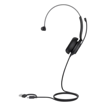 Diadema Mono USB / Cancelación de Ruido 60% / Altavoz 35 mm / Luz de Ocupado / USB-C y USB-A