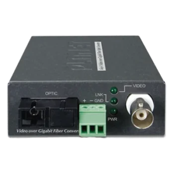 Kit Convertidor de Medios Video sobre Fibra / WDM-SC Monomodo / 20 km / AHD-TVI-CVI-CVBS / RS485 / 65,616 ft