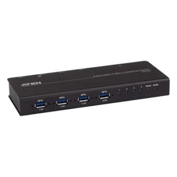 Conmutador USB industrial / 4x4 / USB 3.2 Gen 1 / Rackmount / 0-50°C / 3.9-5.9 ft cables