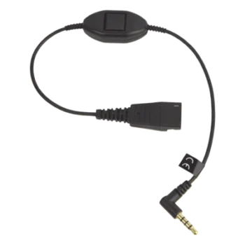 Cable QD a 3.5 mm / Push-to-Talk Integrado / Control de Llamadas / Compatible Smartphones