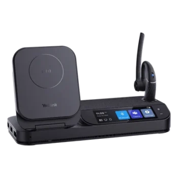 Auricular Bluetooth Mono / Cancelación de Ruido 4-Mic Beamforming / Estación Táctil 3" / Carga Inalámbrica Qi / 10h Autonomía + 20h Extra / 18g Ultra Ligero / Conexión Simultánea PC-Teléfono-Smartphone