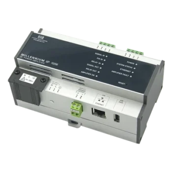 Etapa de potencia IP / 50W / Baja impedancia / Entradas Line In + PIN / Reproductor WAV MP3 Internet Radio / Control web / 160x85.5x65 mm (6.3x3.4x2.6 in)