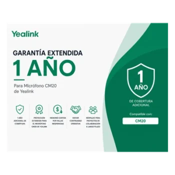 Garantia Extendida de 1 Año para Microfonos CM20 de Yealink