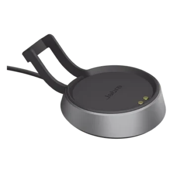Soporte de carga USB-A / Diseño ergonómico de escritorio / Compatible con diadema profesional / Color negro