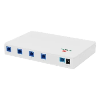 Splitter Activo 1x4 para Alimentación de 4 Dispositivos POF, puertos SC/UPC