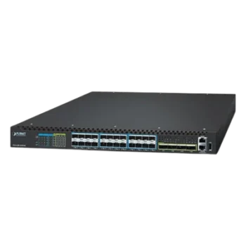 Switch Gestionado Capa 3 / Puertos 100G QSFP28 / 25G SFP28 / 10G SFP+ / Conmutación Non-Blocking 1520 Gbps / Apilado 10 Unidades / ERPS G.8032 / Fuente Redundante Hot-Swap