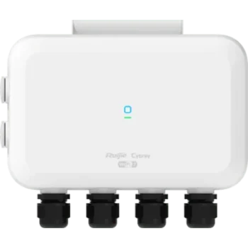 Punto de Acceso Exterior Tri-Radio Wi-Fi 7 / 9.335 Gbps / 6 Conectores SMA / PoE+ y DC / IP68 / -40°C a +65°C