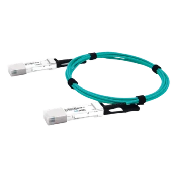 Cable AOC QSFP56 / 200 Gbps / Longitud 3 m (9.8 ft) / Fibra Óptica Activa / Baja Latencia / Compatibilidad Multi-Marca