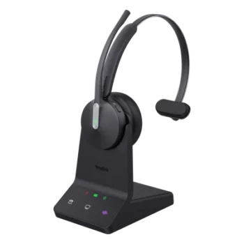 Diadema Inalámbrica / DECT-Bluetooth 5.2 / Acoustic Shield 2.0 / 3 Micrófonos Antiruido / 32 Horas / 185m (607 pies) DECT / 50m (164 pies) Bluetooth / Busylight Dual / UC Plug-and-Play