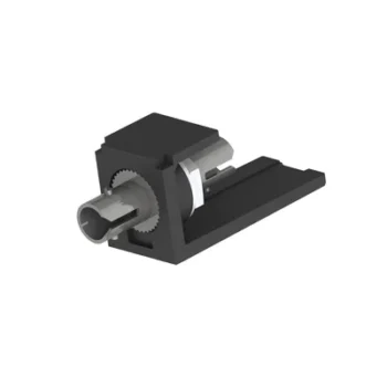 Módulo Acoplador ST Simplex / Fibra Multimodo OM3/OM4 / Cerámica Zirconia / Tipo Mini-Com 2 Espacios / Color Negro