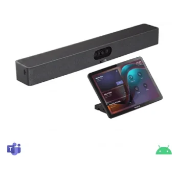 Barra de Videoconferencia / Triple Cámara 4K / 8 Micrófonos / Alcance 5 m (16.4 ft) / Android Integrado / Panel Táctil / 151° FOV
