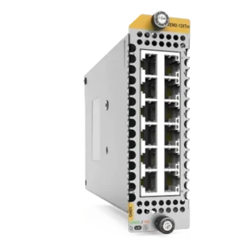 Módulo de Expansión / 12 Puertos RJ45 / Velocidades 1G/2.5G/5G/10G / Rango de Temperatura -40°C a 85°C / LEDs de Diagnóstico