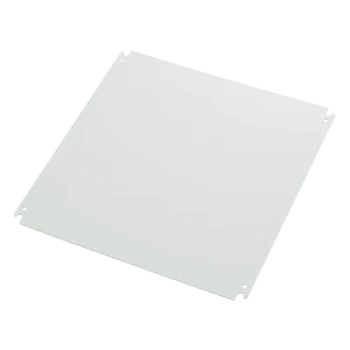Platina de Montaje Posterior / 30x30 in (762x762 mm) / Acero Calibre 12GA / Recubrimiento en Polvo Blanco / Compatible Triplay 3/4 in