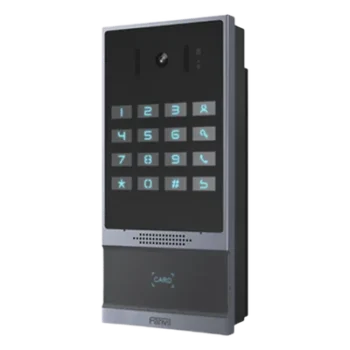 Videoportero SIP / 2 Megapixel / IP66 e IK07 / Teclado Iluminado / 10,000 Tarjetas RFID / PoE / 2 Relevadores