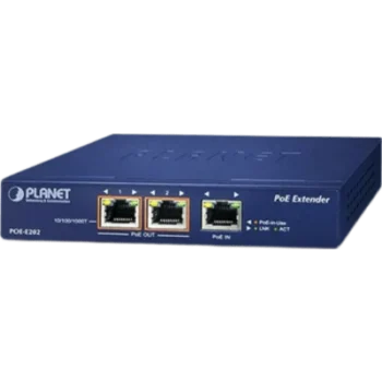 Extensor PoE Gigabit / 1 Puerto PoE+ a 2 Puertos 802.3af/at / Alcance 200 m (656.2 ft) / Chasis Metálico / Plug and Play