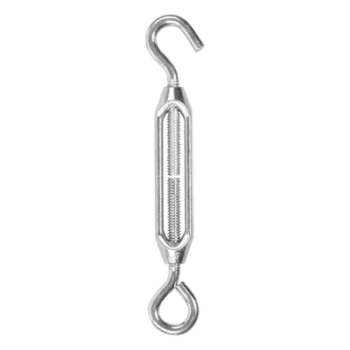 Tensor Gancho con Armella / 1/4" x 7" / 3/8" / 40.8 kg / Acero Zincado / 0.58 ft