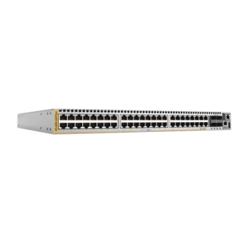 Switch de capa 3 apilable / 48 puertos multigigabit 1G/2.5G/5G/10G RJ45 / 4 puertos QSFP+/QSFP28 40G/100G / Apilamiento hasta 8 unidades