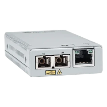 Convertidor de medios / Gigabit Ethernet a fibra óptica MMF / Conector SC / 220-500 m / 0.72-1640 ft / Fuente multi-región