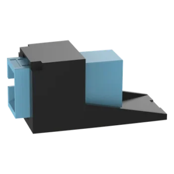 Módulo Acoplador / SC Simplex / Fibra Multimodo OM3/OM4 / Tipo Mini-Com / Cerámica Zirconia / Color Aqua