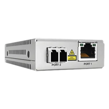 Convertidor de medios / Gigabit Ethernet a fibra óptica / LC monomodo / 10 km / TAA / 10/100/1000 Mbps