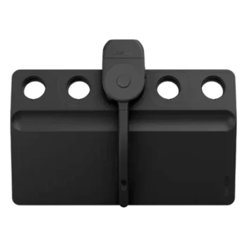 Organizador de Brazo de Micrófono / Kit de 2 Piezas / Polímero Reforzado / Color Negro Mate / Compatible con Jabra Perform 75