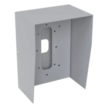 Cubierta Protectora Industrial / Acero Calibre 18 / Pintura Electrostática Gris / 1.38 kg / Montaje en Poste Tubular