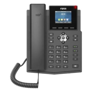 Teléfono IP / 4 Líneas SIP / Pantalla LCD 2.4" Color / PoE / Audio HD / Conferencia 6 Participantes