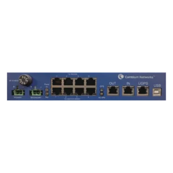 Sincronizador GPS Multipunto / 4 Puertos Gigabit / Inyección de Potencia 29V-56V / Diseño Exterior / Integración de Sincronización y Datos