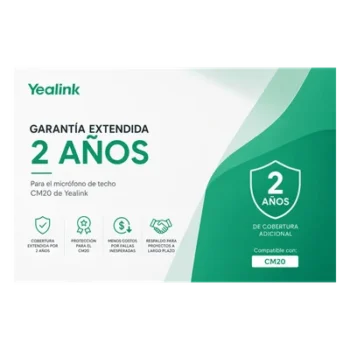 Garantia Extendida de 2 años para Microfono de Techo CM20 de Yealink