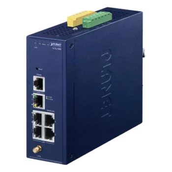 Gateway Industrial LoRaWAN / 5 Puertos 10/100/1000T / Banda 902-928 MHz / 2 E/S Digitales / IP30 / -40 a 75 °C