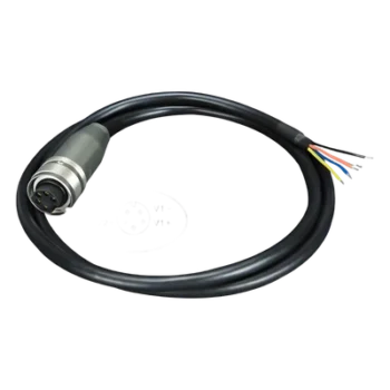 Cable de Alimentación DC a M23 / Conector Hembra 5 Pines / 12-56V DC / Calibre 12-24 AWG / Compatible con Switch Industrial M12