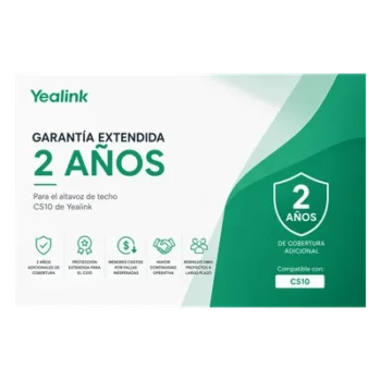 Garantia Extendida de 2 Años para Altavoz de Techo CS10 de Yealink